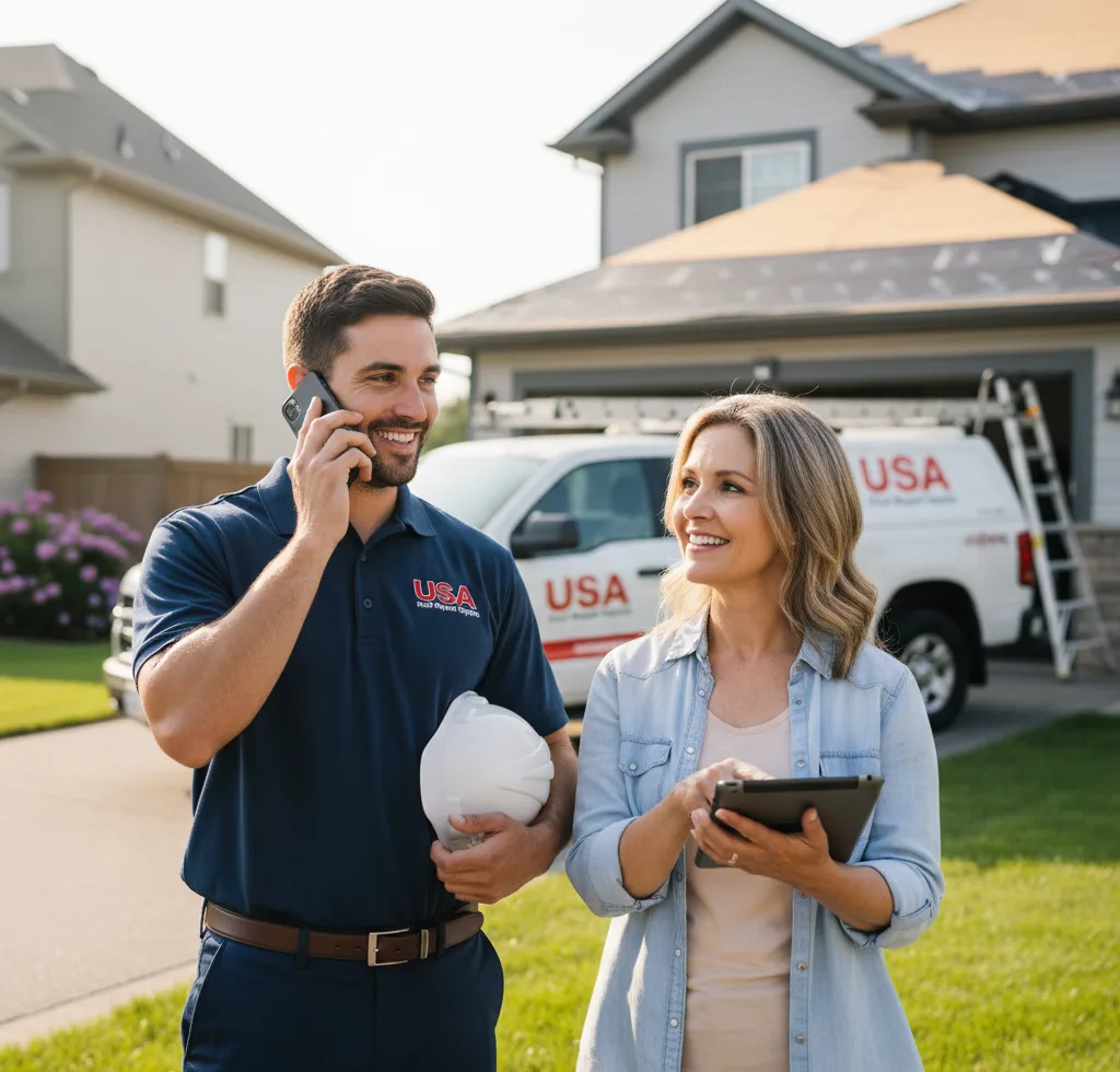 USA Roof Repair Experts customer support in North Franklin